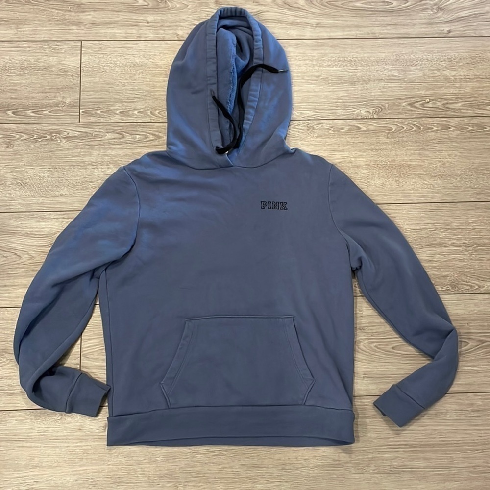 EC Pink By Victoria’s Secret Blue Hoody. - Size Small